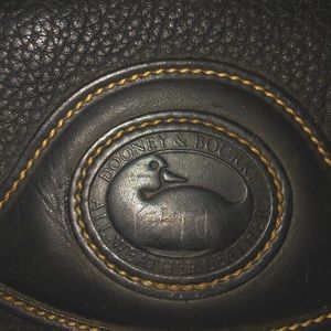 Black leather backpack crossover/one shoulder